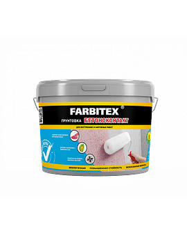 Грунтовка акриловая бетоноконтакт (12 кг) FARBITEX Цена с НДС