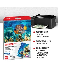 Фотобумага глянцевая, А4, 200 г/м2, односторонняя, 50 листов, BRAUBERG ORIGINAL, 363988 BRAUBERG Цена с НДС за 1 упаковку Фотобумага глянцевая, А4, 200 г/м2, односторонняя, 50 листов, BRAUBERG ORIGINAL, 363988 BRAUBERG Цена с НДС за 1 упаковку