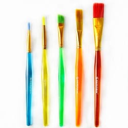 Набор кистей художественных (5шт) + мастихин + палитра, DV-10506 Darvish Цена с НДС за 1 штуку