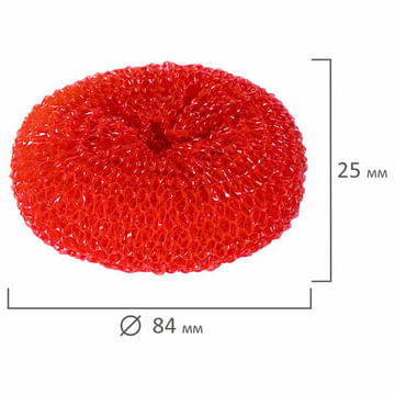 Губки (мочалки) пластиковые, сетчатые, 3х7 г, КОМПЛЕКТ 3 шт., для посуды, гриля, плиты, LAIMA, 603107 LAIMA Цена с НДС за 1 упаковку
