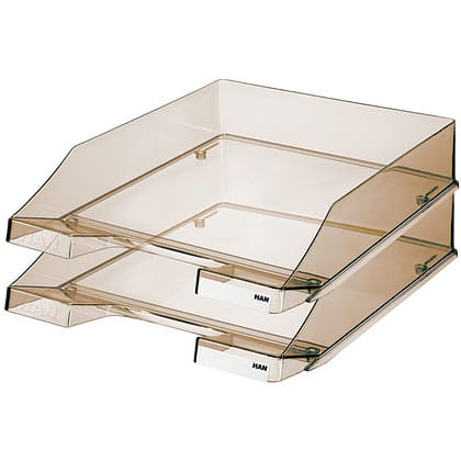 Лоток горизонтальный, прозрачный, ДЫМЧАТЫЙ Цена с НДС