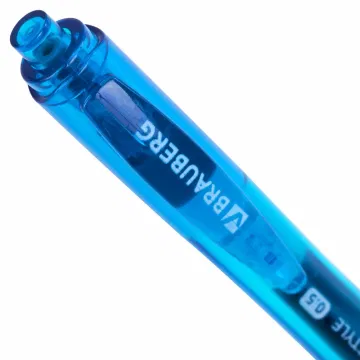 Ручка гелевая автоматическая с грипом BRAUBERG "OFFICE STYLE", СИНЯЯ, линия 0,4 мм, 144122 BRAUBERG Цена с НДС за 1 штуку