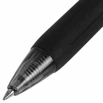 Ручка гелевая автоматическая с грипом BRAUBERG "OFFICE STYLE", ЧЕРНАЯ, линия 0,4 мм, 144123 BRAUBERG Цена с НДС за 1 штуку