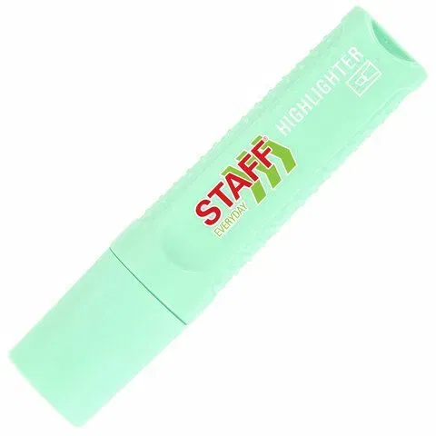 Текстовыделитель STAFF "EVERYDAY HL-707", БИРЮЗОВЫЙ, линия 1-5 мм, скошенный наконечник, 152546 STAFF Цена с НДС за 1 штуку