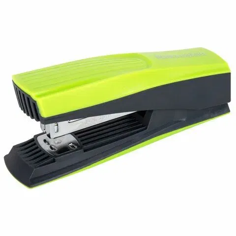 Степлер №24/6, 26/6 BRAUBERG "SUPER", до 30 листов, зелено-черный, 272741 BRAUBERG Цена с НДС за 1 штуку