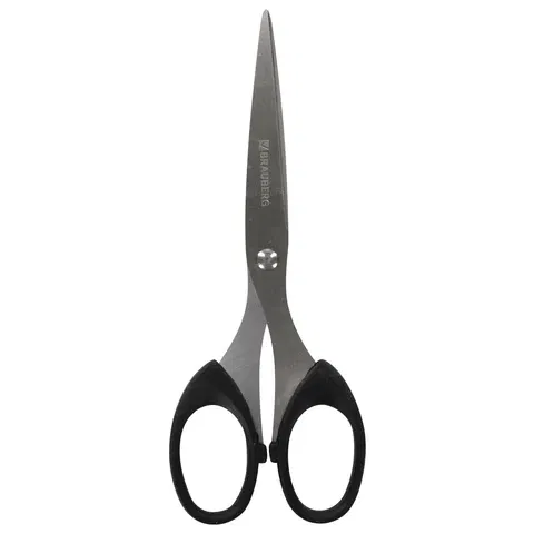 Ножницы BRAUBERG "Classic", 160 мм, черные, классической формы, 2-х сторонняя заточка, 230933 BRAUBERG Цена с НДС за 1 штуку