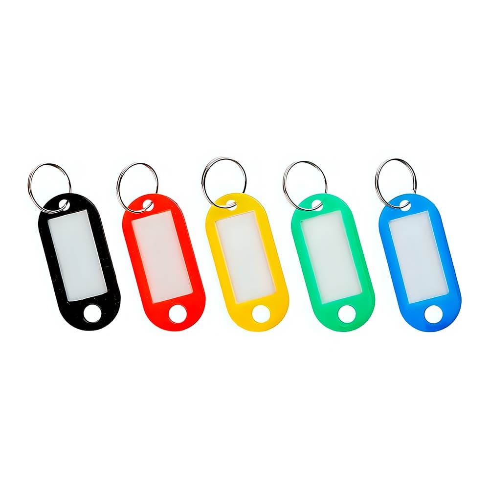 Набор брелоков для ключей, 10шт, 5цв по 2шт Цена с НДС за 1 упаковку