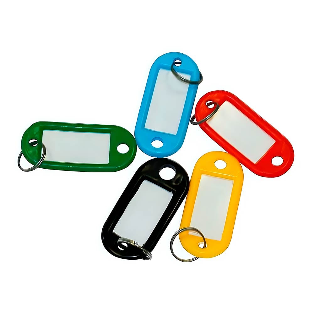 Набор брелоков для ключей, 10шт, 5цв по 2шт Цена с НДС за 1 упаковку