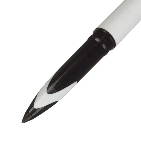 Ручка-роллер Uni-Ball "AIR Micro", СИНЯЯ, корпус белый, узел 0,5 мм, линия 0,24 мм, 15906, UBA-188-E WHITE Цена с НДС за 1 штуку