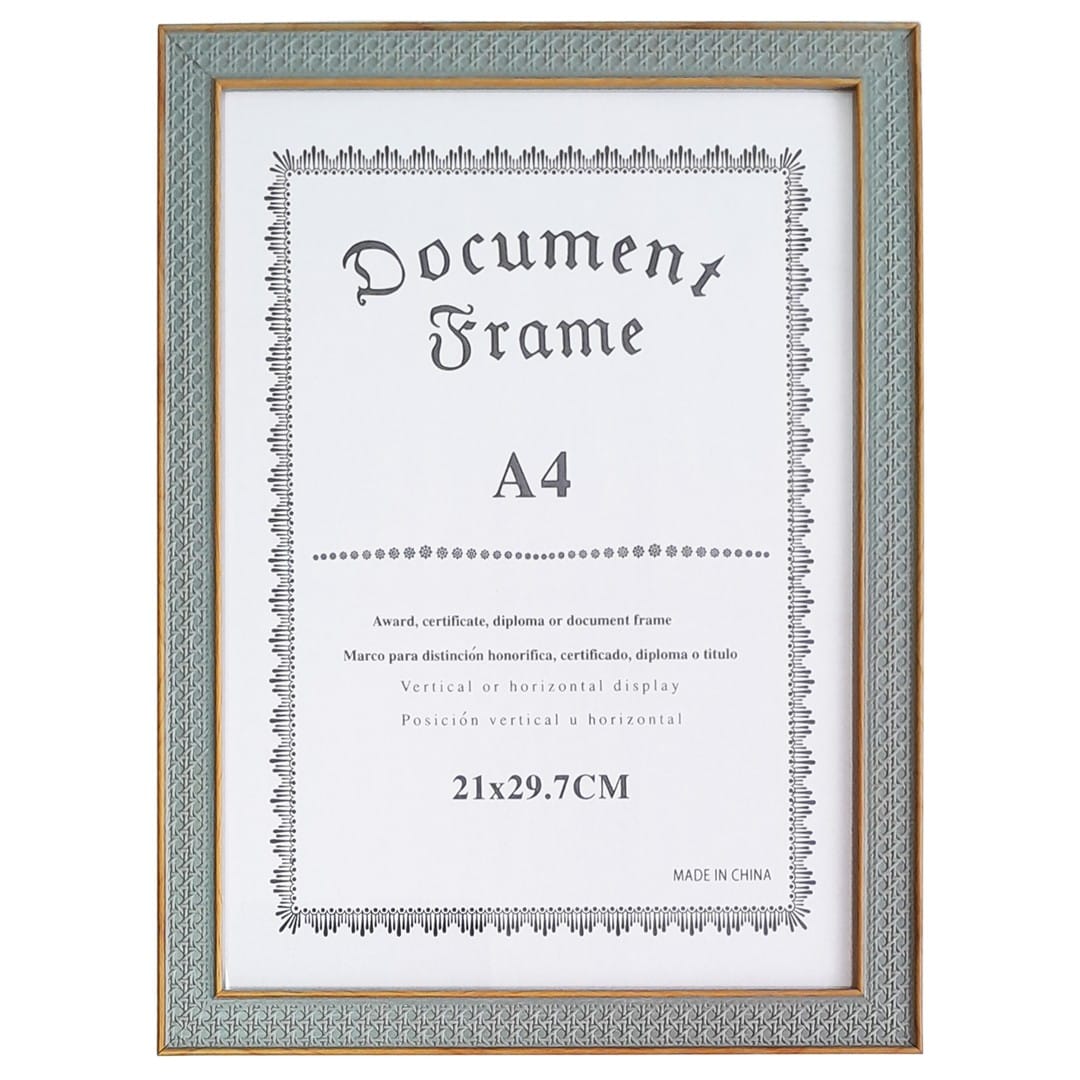 Рамка пластиковая со стеклом 21х29.7, GROSS. серая артикул DX2033-2 Цена с НДС за 1 штуку