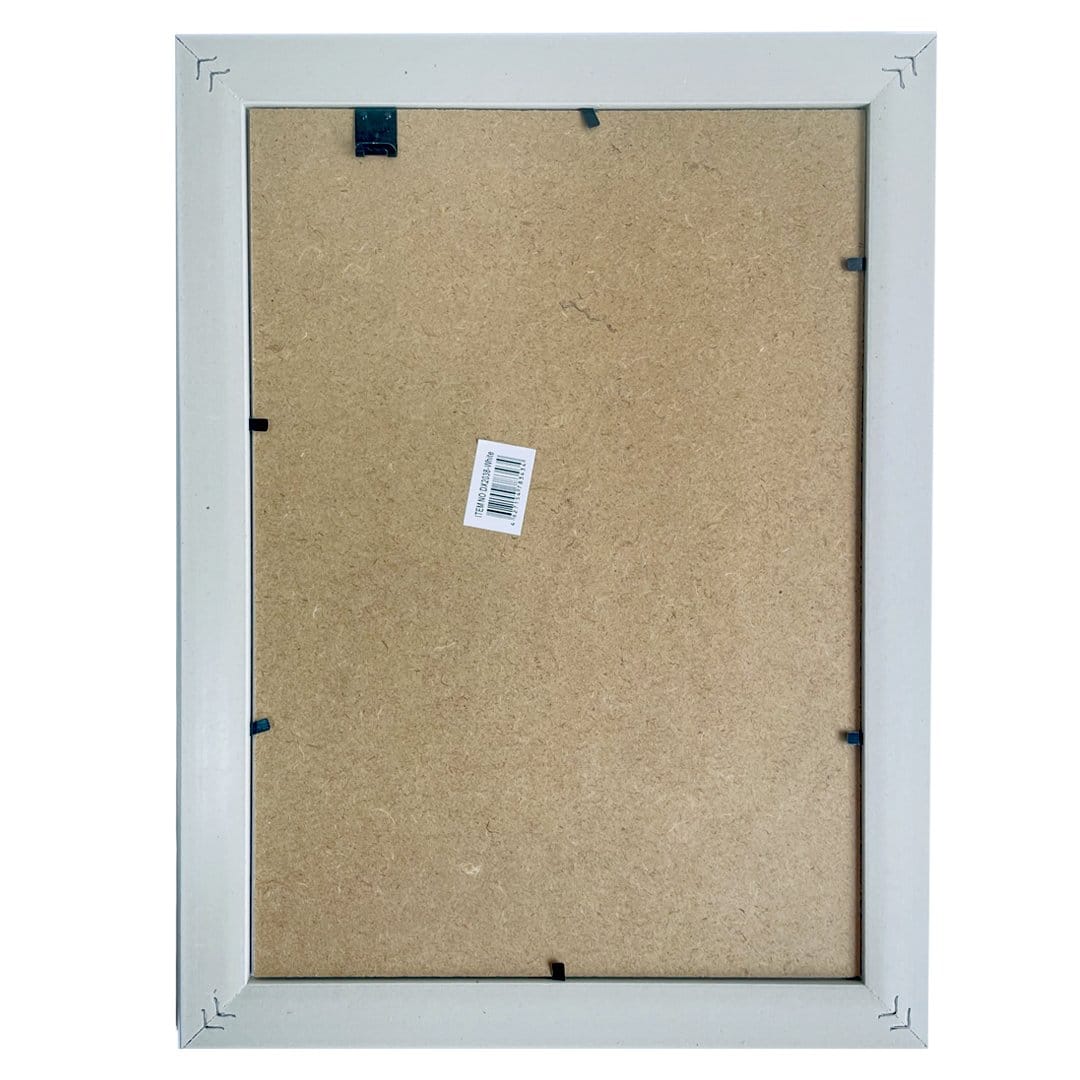 Рамка пластиковая со стеклом 21×29.7, белая, с двойной серебряной окантовкой, GROSS Цена с НДС за 1 штуку