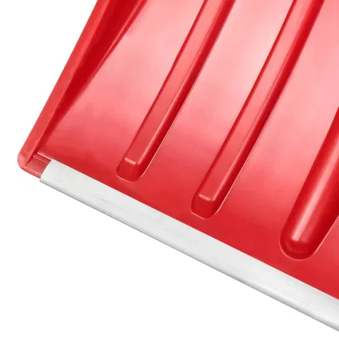 Лопата снеговая 38х36см "СНЕЖОК" алюминиевая планка СУПЕРПРОЧНАЯ, первичное сырье, черенок с V-образной ручкой, КРАСНАЯ, ГРАНДМАСТЕР, 700332 Цена с НДС за 1 штуку