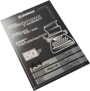 Копировальная бумага, ЧЕРНАЯ, 100 листов "Donau", Китай Donau Цена с НДС за 1 штуку