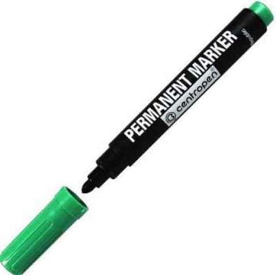Маркер-перманент ЗЕЛЕНЫЙ, толстый 2.5 мм,арт.8566, Чехия Centropen Цена с НДС за 1 штуку