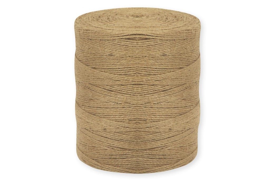 Шпагат джутовый полированный 1200 текс 2нити (830 м), 1кг, бобина, арт.8417-1 Цена с НДС за 1 штуку