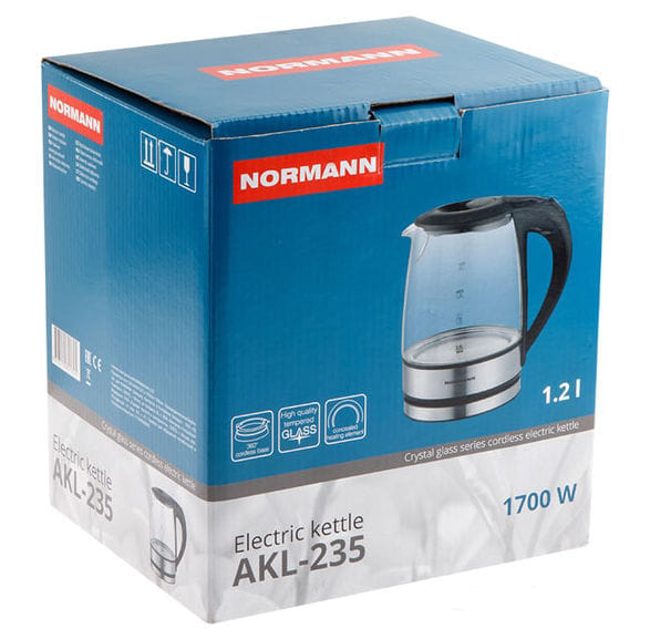 Электрочайник NORMANN AKL-235 NORMANN Цена с НДС за 1 штуку, код товара 05869