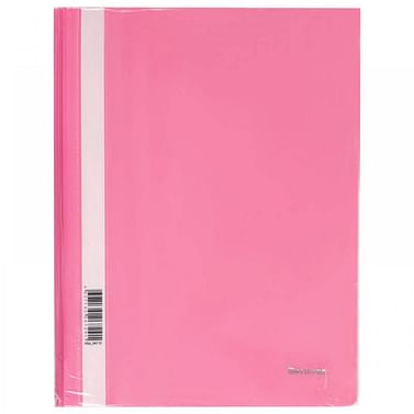 Папка-скоросшиватель с прозрачным верхом, розовый Berlingo Цена с НДС за 1 штуку