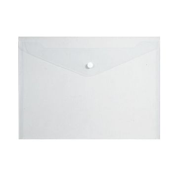 Папка-конверт на кнопке, A4, 180мкм, прозрачная Berlingo Цена с НДС за 1 штуку