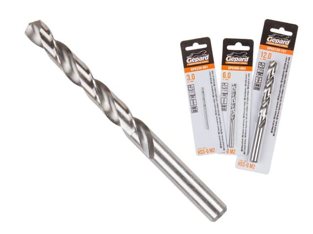 Сверло по металлу ц/х 8.0х75х117 мм HSS-G GEPARD Цена с НДС за 1 штуку