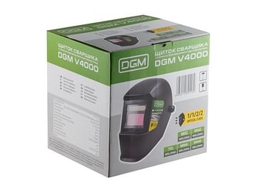 Щиток сварщика с самозатемняющимся светофильтром DGM V4000 (1/1/2/2; 91х35 мм (31,9 см2); DIN 3/11) Цена с НДС за 1 штуку, код товара 14725