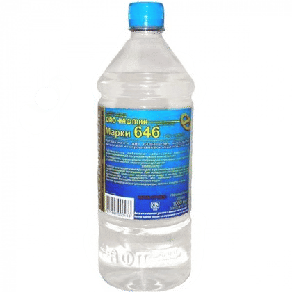 РАСТВОРИТЕЛЬ МАРКИ 646 В 0,9 Л. Нафтан Цена с НДС за 1 штуку