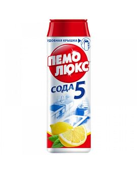 Средство чистящее 480г Сода 5. Лимон", порошок Пемолюкс Цена с НДС за 1 штуку