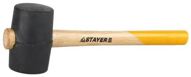 Киянка резиновая, масса головы 0.9кг, диаметр 80мм, дерев. ручк. STAYER Цена с НДС за 1 штуку