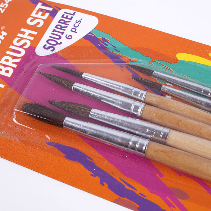 Набор кистей 6 шт СТЕПНАЯ ЛИСИЦА, DV-252 Darvish Цена с НДС за 1 штуку