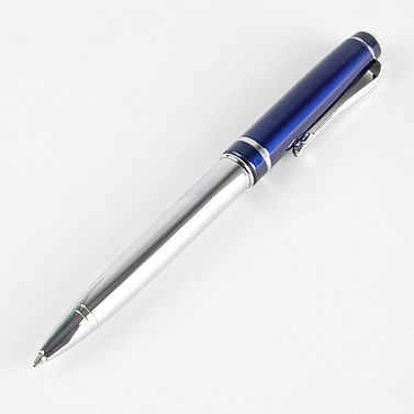 Ручка подар. DV-3266 в футляре серебристый с синей отделкой Darvish Цена с НДС за 1 штуку