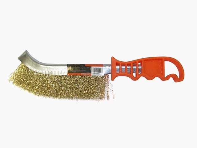 Щетка латунированная STANDART (ST5025) (проволочная, пластмассовая рукоятка) STARTUL Цена с НДС за 1 штуку