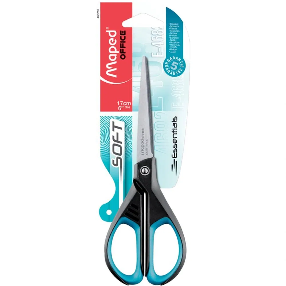 Ножницы канцелярские MAPED Essentials Soft, 17 см, Франция MAPED Цена с НДС за 1 штуку