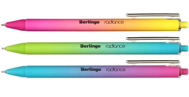 Ручка шариковая автоматическая Radiance, корпус ассорти, стержень синий Berlingo Цена с НДС