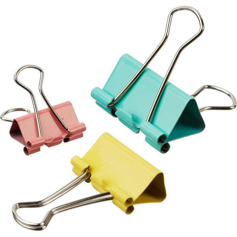 Зажимы для бумаг 41мм цветные,OfficeSpace, Китай OfficeSpace Цена с НДС за 1 штуку
