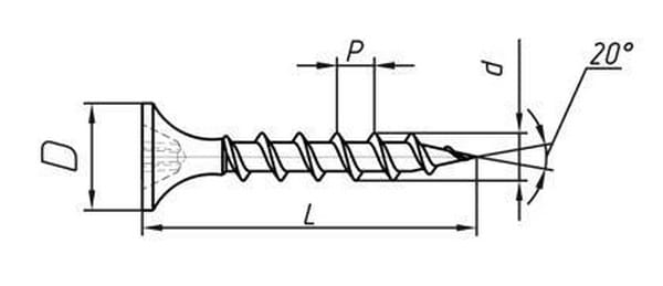 Саморезы 3,5*16 гипсокартон-дерево СГД, хим фос.прм (ТУ BY 400024166.010-2008), 1000 штук, крупный шаг РМЗ Цена с НДС за упаковку 1000 штук