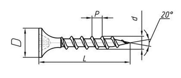 Саморезы 3,5*19 гипсокартон-дерево СГД, хим фос.прм (ТУ BY 400024166.010-2008), 1000 штук. крупный шаг РМЗ Цена с НДС за упаковку 1000 штук