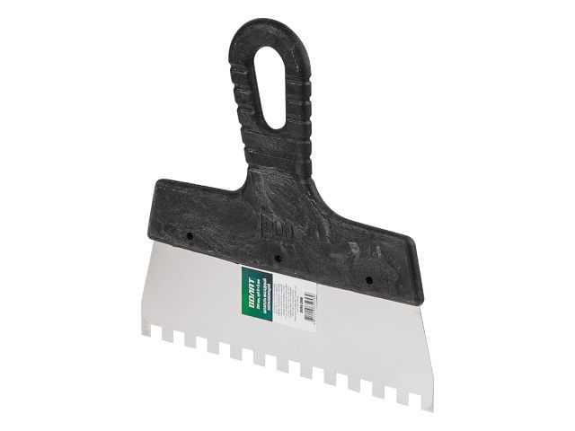 Шпатель фасад. зубчат. нерж. 200мм зуб 8х8 (для клея) (35050-2008) Волат Цена с НДС за 1 штуку