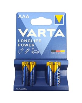 Батарейка VARTA LONGLIFE POWER LR03 AAA B4 VARTA Цена с НДС за 1 штуку