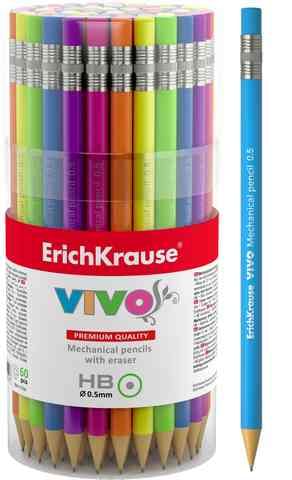 Карандаш автоматический 0.5мм ErichKrause VIVO неоновые цвета корпуса ERICH KRAUSE Цена с НДС