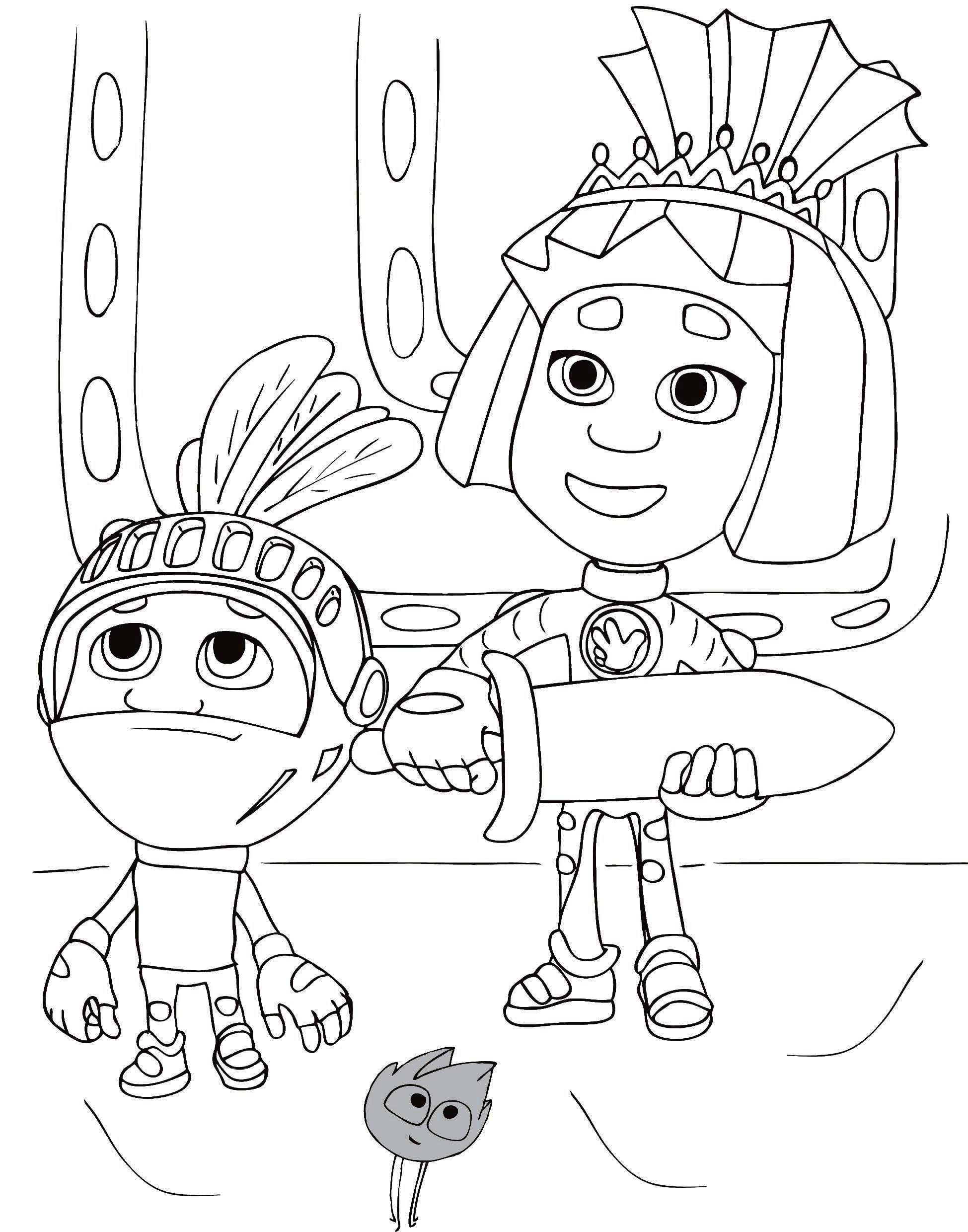 Раскраска А4. 8 страниц. КАРТОН Фиксики Цена с НДС за 1 штуку