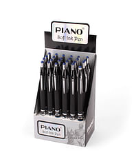 Ручка автоматическая корпус прорезиненный черный PB-165 Piano Цена с НДС