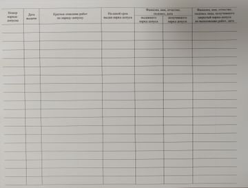 Журнал учета выдачи наряд-допусков на производство работ с повышенной опасностью, 30л. РБ Цена с НДС за 1 штуку