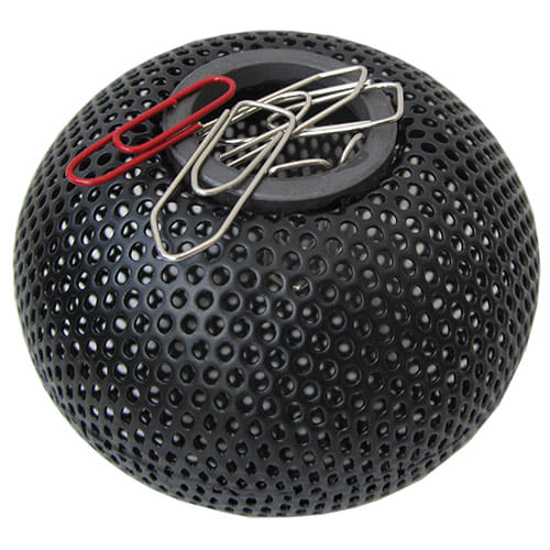 Скрепочница магнитная, 75*075 круглая, металлическая черная FORPUS, арт.FO30564, Латвия Цена с НДС за 1 штуку