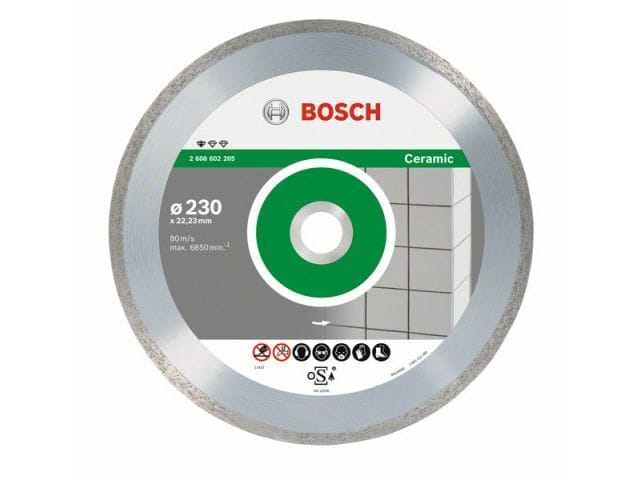 Алмазный круг 125х22 мм по керамике сплошн. STANDARD FOR CERAMIC ( сухая резка) BOSCH Цена с НДС за 1 штуку