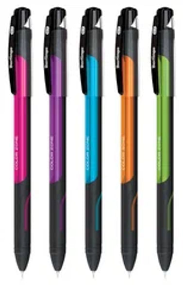 Ручка автоматическая ColorZone корпус ассорти, стержень син., СВp_70950 Berlingo Цена с НДС