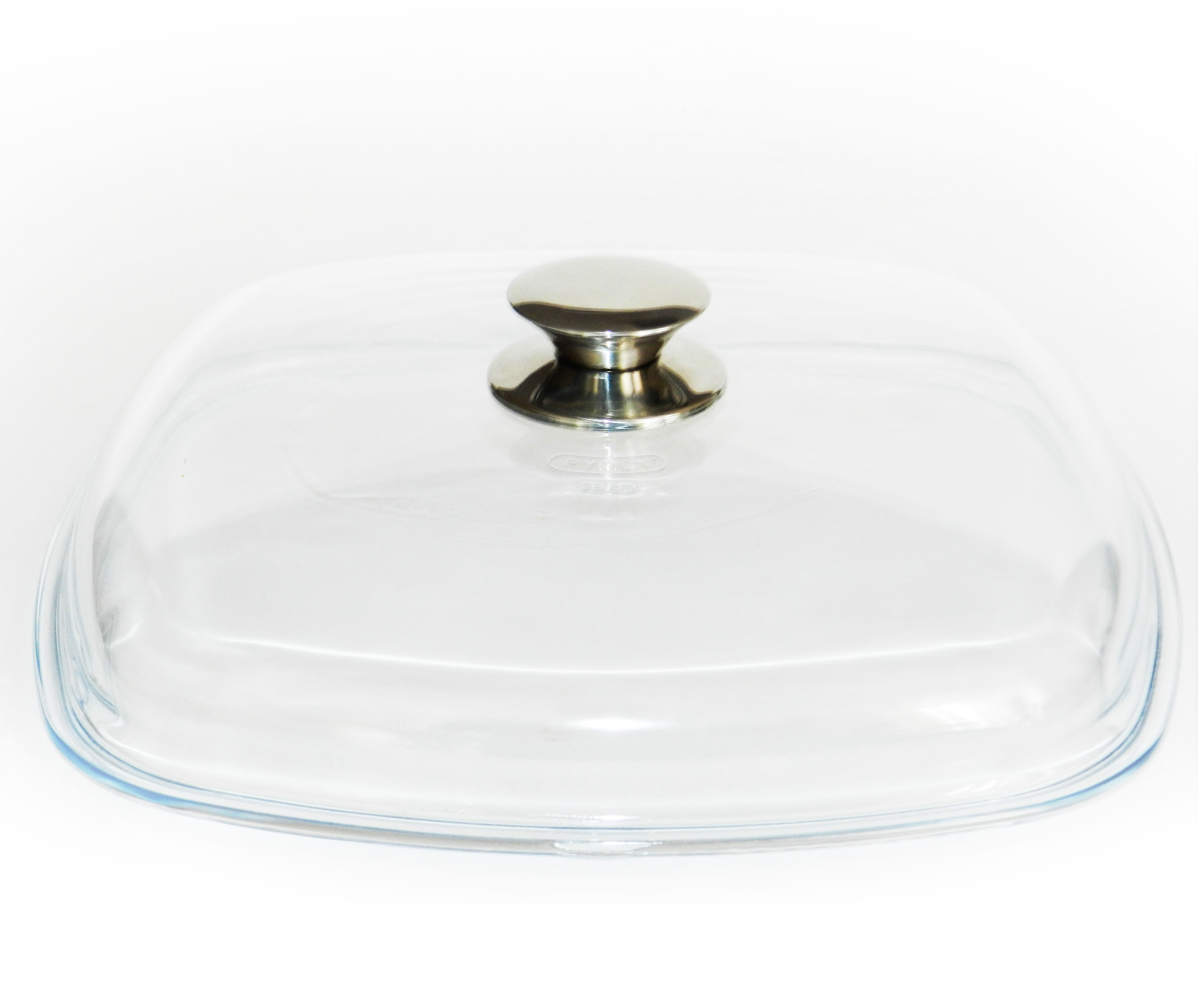 Крышка из боросиликатного стекла д. 280*280 мм с металлической ручкой, РБ ВИКТОРИЯ Цена с НДС