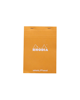 БЛОКНОТ А5 148*210 на гребне в клетку, "Rhodia" черный/оранжевый, 80 листов, Франция Цена с НДС за 1 штуку