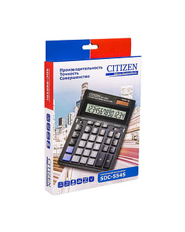 Калькулятор 14-разрядн. CITIZEN SDC-554S CITIZEN Цена с НДС за 1 штуку