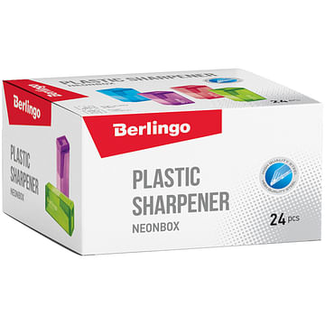 Точилка пластик. на одно отвер., BERLINGO NEON BOX, Китай Berlingo Цена с НДС за 1 штуку