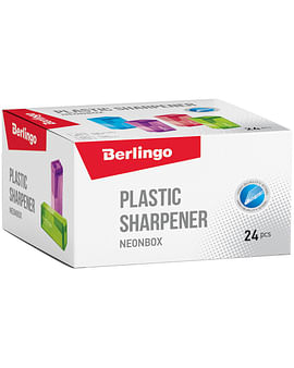 Точилка пластик. на одно отвер., BERLINGO NEON BOX, Китай Berlingo Цена с НДС за 1 штуку