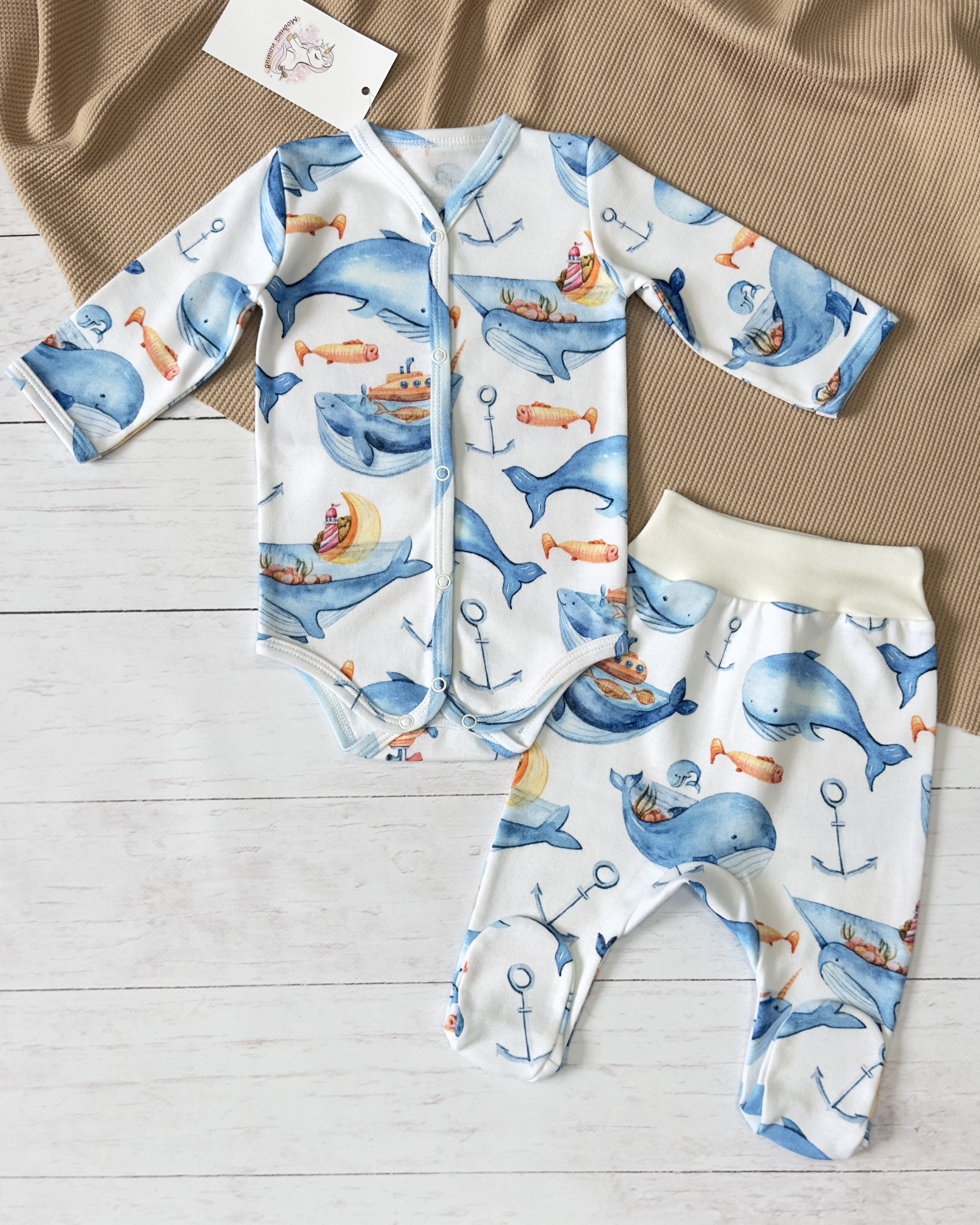 Комплект (боди, ползунки) (р.74)